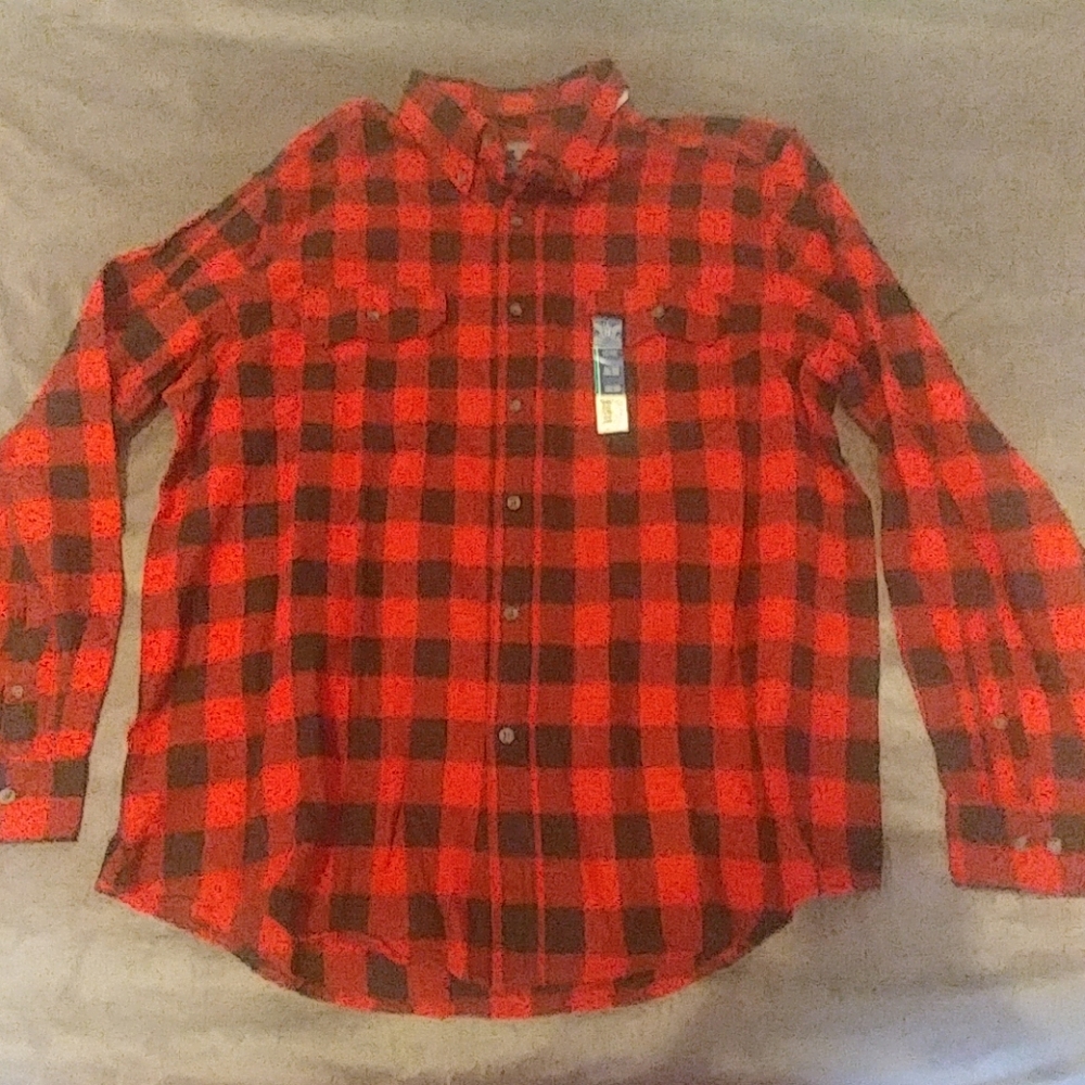 Mens XL Faded Glory Fannel